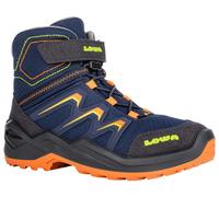 Lowa Winterschuhe Maddox Warm Mid GTX (Textil/Synthetik, wasserdicht) 2025 navyblau/orange Kinder, Größe Euro (US) 36 (4,5)