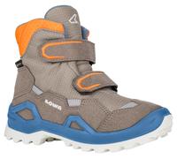 Lowa Winterschuhe Milo Evo Mid GTX (Textil/Synthetik, wasserdicht) braun/orange Kinder, Größe Euro (US) 29 (12)