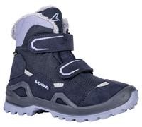 Lowa Winterschuhe Milo Evo Mid GTX (Textil/Synthetik, wasserdicht) navyblau/lavender Kinder, Größe Euro (US) 28 (11)