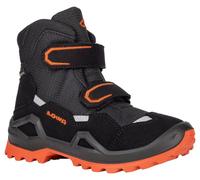 Lowa Winterschuhe Milo Evo Mid GTX (Textil/Synthetik, wasserdicht) schwarz/orange Kinder, Größe Euro (US) 29 (12)