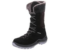 LOWA Winterstiefel Alba 3 GTX Ws wasserdichte und komfortable Damen Schneestiefel mit griffiger Laufsohle und Wildleder Obermaterial schwarz/grau EU 41