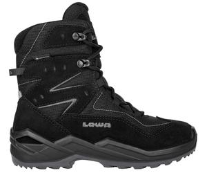 Lowa Winterstiefel Lino GTX High (Veloursleder/Textil, wasserdicht) 2025 schwarz/grau Kinder, Größe Euro (US) 36 (4,5)