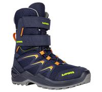Lowa Winterstiefel Maddox Warm High GTX (Textil/Synthetik, wasserdicht) navyblau/orange Kleinkinder, Größe Euro (US) 27 (10,5)