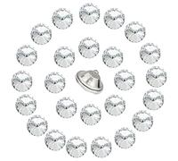 Lowats Polsterknöpfe 60 Stück Sofa Knöpfe Diamant Sofa Kopfteil Nähen Knopf Strassknöpfe Strass Kristall Diamant Knöpfe Diamant Kristall Tasten Sofa Kristall Strass Knöpfe Rund