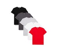 Lower East Basic Rundhals T-Shirts für Herren (5er Pack - 10er Pack) aus 100% Baumwolle I T-Shirt für Herren, Herren T-Shirt in vielen Farben, Mehrfarbig, S