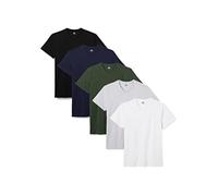 Lower East Basic T-Shirts mit V-Ausschnitt für Herren 3er I 5er I 10er Pack aus 100% Baumwolle in vielen Farben