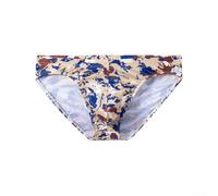 Lowrise Loose Men Underwear Briefs with U Convex Pouch Quick Drying Fabric and Printed Style for Daily Wear (XL C)