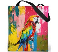 Loxato Tote Bag Damen Samt - Stofftasche mit Reißverschluss Innentasche | Samtgewebe, Jutebeutel, Stoffbeutel, Schultertasche Damen Groß, Aesthetic, Bedruckt, B37 H42 cm