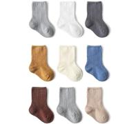 loyboon Kleinkind Baby Socken Unisex Neugeborenes Baby Crew Baumwolle Socken für Säugling Jungen Mädchen Socken 0-6 Monate 6-12 Monate