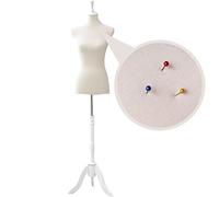 Loywe Schneiderpuppe Schaum Weiblich Schaufensterpuppe Damenbüste Schneiderbüste kleiderpuppe Nähen mit Verstellbarer Höhe - Büste Torso Gr.36/38| 1018W