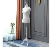 Loywe Schneiderpuppe Weiblich Schaufensterpuppe Damenbüste Schneiderbüste kleiderpuppe Büste Torso Gr.36/38 | 6016Weiß
