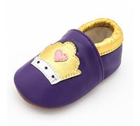 LPATTERN Baby Jungen/Mädchen Sommer Babyschuhe Lauflernschuhe Krabbelschuhe, Gelb Kaiserkrone auf Violett, 12-18 Monate