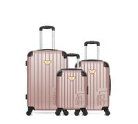 LPB LUGGAGE LPB LUGGAGE - 3er-Pack: Mittelgroßer Koffer, Handgepäck und Handgepäck XXS MARIANNE - rosegold