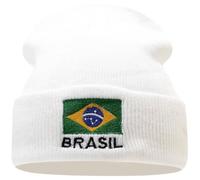 Lpitoy Beanie-mütze Brasilien-Flagge Für Herren Und Damen, Warme Wintermütze, Gestrickt, Lässig, Unisex, Hip-hop-schädelkappe