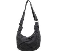 Lpitoy Denim-umhängetasche Für Damen, Geräumige, Leichte Messenger Bag Verstellbarem Riemen, Vintage-Schultertasche Für Reisen Und Arbeit