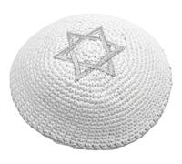 Lpitoy Gestrickte Kippa, Jüdische Kippa, Yarmulke, Schädelkappe, Handgefertigt, Gestrickte Yamaka-mütze Davidstern-Stickerei Für Männer, Jungen Und Kinder