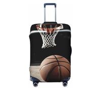 LPSRTWE Reisegepäck-Abdeckung, kratzfest, elastisch, dick, Gepäckschutz, waschbar, für Basketballkoffer, passend für 45,7 - 81,3 cm (18 - 32 Zoll) Gepäck, Schwarz , L