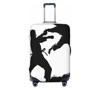 LPSRTWE Reisegepäckabdeckung, kratzfest, elastisch, dick, Gepäckschutz, waschbar, für Kickboxen, Kofferhülle, passend für 45,7 - 81,3 cm (18 - 32 Zoll) Gepäck, Schwarz , L