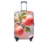 LPSRTWE Reisegepäckabdeckung, kratzfest, elastisch, dick, Gepäckschutz, waschbar, pfirsichfarben, passend für 45,7 - 81,3 cm Gepäck, Schwarz , L