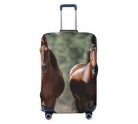 LPSRTWE Reisegepäckhülle, kratzfest, elastisch, dick, Gepäckschutz, waschbar, für Gepäckstücke von 45,7 - 81,3 cm, Schwarz , L