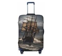 LPSRTWE Reisegepäckhülle, kratzfest, elastisch, dick, Gepäckschutz, waschbar, für Koffer, passend für 45,7 - 81,3 cm (18 - 32 Zoll) Gepäck, Schwarz , S