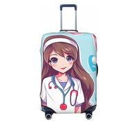 LPSRTWE Reisegepäckhülle, kratzfest, elastisch, dick, Gepäckschutz, waschbar, niedlich, für 45,7 - 81,3 cm (18 - 32 Zoll) Gepäck, Schwarz , M