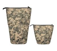 LPSRTWE Teleskop-Federmäppchen, künstlerischer Schmetterling, Stehendes Federmäppchen, niedlicher Stand-up-Stifthalter, Organizer, Pop-Up-Kosmetiktasche mit Reißverschluss, tragbares Federmäppchen für