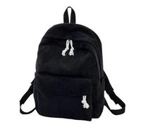 LQHYDMS Schulrucksack Personalisierte Cord Frauen Schultasche Rucksack Training Anti-diebstahl Umhängetasche Für Teenager Knapsack Unisex Klassischer Campus Port-schwarz