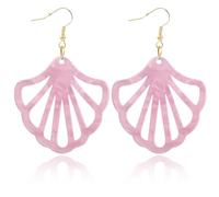 LQIOACU 1 Paar Muschel Ohrringe, Ohrringe muschel, Für meerjungfrau kostüm damen, Meerjungfrau schmuck, Rosa