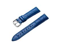 LQXHZ 14 Mm 16 Mm 18 Mm 20 Mm 22 Mm 24 Mm Uhrenarmband Aus Bambusleder, Ersatzarmband For Damen Und Herren, Uhrenarmband-Zubehör(Blue,18mm)