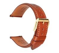 LQXHZ 18 19 20mm 21 22 mm 23 24 Leder Uhrenarmband Schwarz Braun Schnellspanner Armband Männer Frauen Smart Uhrenarmband Armband Armband(Light Brown G,18mm)