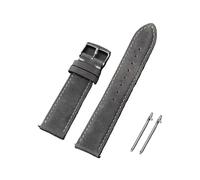 LQXHZ 18 mm 20 mm 22 mm Uhrenarmband aus echtem Leder, Ersatzgürtel, Vintage-Braun, Schnellverschluss-Armband(Grey,22mm)