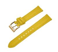 LQXHZ 18mm 20mm 22mm Schnellverschluss Leder Canvas Strap Vintage Lederarmband For Uhr(Yellow-Gold,22mm)