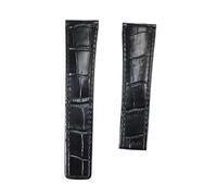 LQXHZ 22 Mm 24 Mm Schicht Rindsleder Uhrenarmband Kompatibel Mit TAG Heuer Aquaracer Carrera Monaco F1 Uhrenarmband Band Gürtel Armband Zubehör(White Black,WITHOUT BUCKLE_24MM)