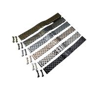 LQXHZ 24mm 23m 22mm 21mm 20mm 19mm 18mm 16mm 14mm 12mm Metall Uhrenarmband Premium Massive Edelstahl Watch Armband Riemen Krümmungsende(Silver gold,18mm)