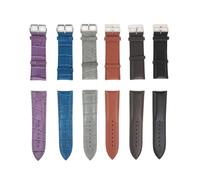 LQXHZ 26mm Echtes Lederband Armband Männer Frauen Hohe Qualität Uhren Zubehör Braun Schwarz Universal Gürtel Wasserdichte Stahlschnalle(9 Blue)