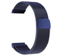 LQXHZ Edelstahl Milanese Uhrenarmband Magnetisches Uhrenarmband 18mm/20mm/22mm Austauschbar Geeignet(Blue,18mm)
