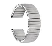 LQXHZ Elastisches Uhrenarmband 12mm 14mm 16mm 18mm 20mm 22mm Edelstahl Uhrenarmband Männer Frauen Stretch-Erweiterungsarmband Zubehör(Silver,22mm)