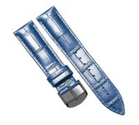 LQXHZ Ersatz-Uhrenarmband Aus Leder For Damen Und Herren, 12 Mm, 14, 16, 18, 20, 22(Blue-BK,12mm)