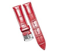 LQXHZ Ersatz-Uhrenarmband Aus Leder For Damen Und Herren, 12 Mm, 14, 16, 18, 20, 22(Red-S,14mm)
