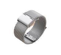 LQXHZ Mesh Edelstahl Uhrenarmband 18mm/20mm/22mm/24mm Armband Damen(Silver,20mm)