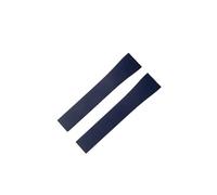 LQXHZ Neues Design Kautschukband 18 mm 20 mm 22 mm 21 mm Schnellverschluss-Schmetterlingsschnalle(Blue,21mmx16mm,Silver Buckle)