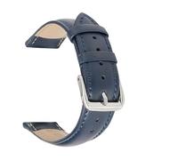 LQXHZ Uhrenarmbänder Echtleder Uhrenarmband 14mm 16mm 18mm 20mm 22mm Gürtel Grün Rosa Weiß Riemen(Blue,20mm)