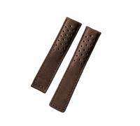 LQXHZ Uhrenarmband aus echtem Leder, matt, kompatibel mit Tag Heuer Carrera Aquaracer Monaco F1, 20 mm, 22 mm, 24 mm, Schwarz / Blau / Braun, 24mm no clasp, Achat