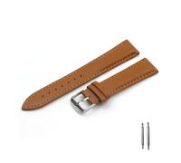 LQXHZ Uhrenarmband Aus Kalbsleder, Weiches Material, Uhrenarmband, 18 Mm, 20 Mm, 22 Mm, Mit Silberner Edelstahlschnalle(Light brown,24mm)