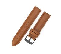 LQXHZ Uhrenarmband Damen Hochwertiges Echtlederarmband 12/13mm 14mm 17mm 18mm 19mm 20mm 22mm Herren(Brown-Black,18mm)