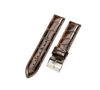 LQXHZ Uhrenarmband Damen Hochwertiges Echtlederarmband 12/13mm 14mm 17mm 18mm 19mm 20mm 22mm Herren(Crococodile-Brown-SV,13mm)