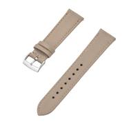 LQXHZ Uhrenarmband Im Neuen Design Aus Canvas, Nylon Und Leder Mit Schnellverschluss, 18 Mm, 20 Mm, 22 Mm, Ersatzband For Alle Markenuhren(Khaki Silver,18mm)