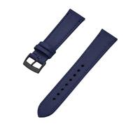 LQXHZ Uhrenarmband Im Neuen Design Aus Canvas, Nylon Und Leder Mit Schnellverschluss, 18 Mm, 20 Mm, 22 Mm, Ersatzband For Alle Markenuhren(Blue Black,20mm)