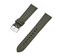 LQXHZ Uhrenarmband Im Neuen Design Aus Canvas, Nylon Und Leder Mit Schnellverschluss, 18 Mm, 20 Mm, 22 Mm, Ersatzband For Alle Markenuhren(Army Green Silver,20mm)